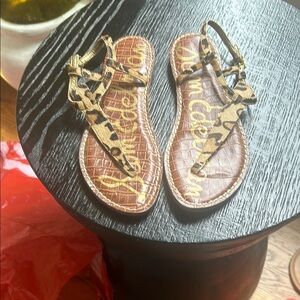 Sam Edelman Brown Sandals with Intricate Straps